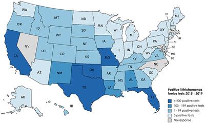 Bovine Trichomonosis Cases in the United States 2015–2019